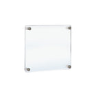 Azar Acrylic Gallery Wall Floating Frames - 20" x 20" - Silver Stand Off Caps - 4 Pack-Sold in a Set of: 4