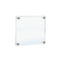Azar Acrylic Gallery Wall Floating Frames - 20" x 20" - Silver Stand Off Caps - 4 Pack-Sold in a Set of: 4
