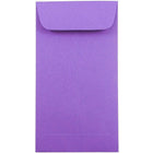 JAM Paper #7 Coin Envelopes, 6.5 x 3.5, Brite Hue Violet Purple, 500 Pack-Coin Envelopes