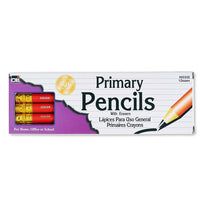 Charles Leonard - Primary Pencils - 0,7mm - HB - Paquet de 36-Our Primary pencils have wide, round barrels that make it easier for children to control. Thick, non-smudging bonded black leads. These are ideal for any beginners. 13/32" diameter round barrel, with eraser. AP Certified, and conform to ASTM-D4236.