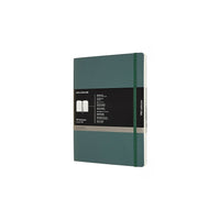 Moleskine Professional Notebook - XL - Forest Green - Soft Cover-192 pages, 7.5" x 9.75" Ivory coloured paper