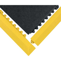 Wearwell 24/Seven Comfortable, Modular, Simple to Use No. 570 CFR, 3' x 3', Solid-The 3' x 3' mats interlock on all four sides to cover large areas, or can be used as single stations