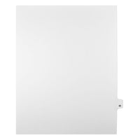 Mark Maker Legal Exhibit Index Tab White Single Tabs, 1/25th Cut, Letter Size, No Holes, Number 45, 25 Pack-White Single Tabs, 1/25th Cut