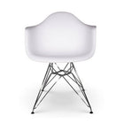 Plata Import Eiffel Bucket Chair, White, Stainless Steel Base (PC-018AR- WHITE)-Dining Chair