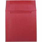 JAM Paper 6 x 6 Square Envelopes, Stardream Metallic Jupiter Red, 250 Pack (184777H)-Blank interior for personalized message