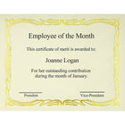 St. James Elite Bond Certificates, Ivory Linen with Deco Gold Foil Design, 12 Pack-Free downloadable templates from www.first-base.com
