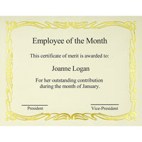 St. James Elite Bond Certificates, Ivory Linen with Deco Gold Foil Design, 12 Pack-Free downloadable templates from www.first-base.com