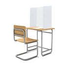 Mark Maker Coroplast Desk Partition - 18.5"H - White-Suitable for classrooms, libraries and cafeterias