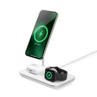 LOGiiX Stance 3-in-1 Mag - White-Wireless charging base for AirPods or other Qi-enabled devices