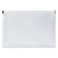 JAM Paper Plastic Envelopes with Zip Closure, Booklet, 5.25 x 8, Clear Poly, 12 Pack (920Z1CL)-Material: plastic