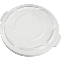 Round Brute Tops, Dia." x H", 19 7/8 x 1 1/4, White, 2 lbs., 5 Pack-Dimensions Dia." x H" - 19 7/8 x 1 1/4