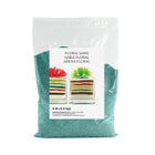Sandtastik Floral Coloured Sand, 5 lb (2.3 kg) Bag, Teal-Coarse grain with natural sparkle throughout
