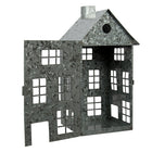 Truu Design Farmhouse Collection, Metal House Decoration, 6.25 x 12 inches, Silver-Material: durable galvanized metal, rust-resistant