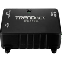 TRENDNET TPE113GI Gigabit Powe Over Ethernet Injector-Supplies up to 15.4 W power