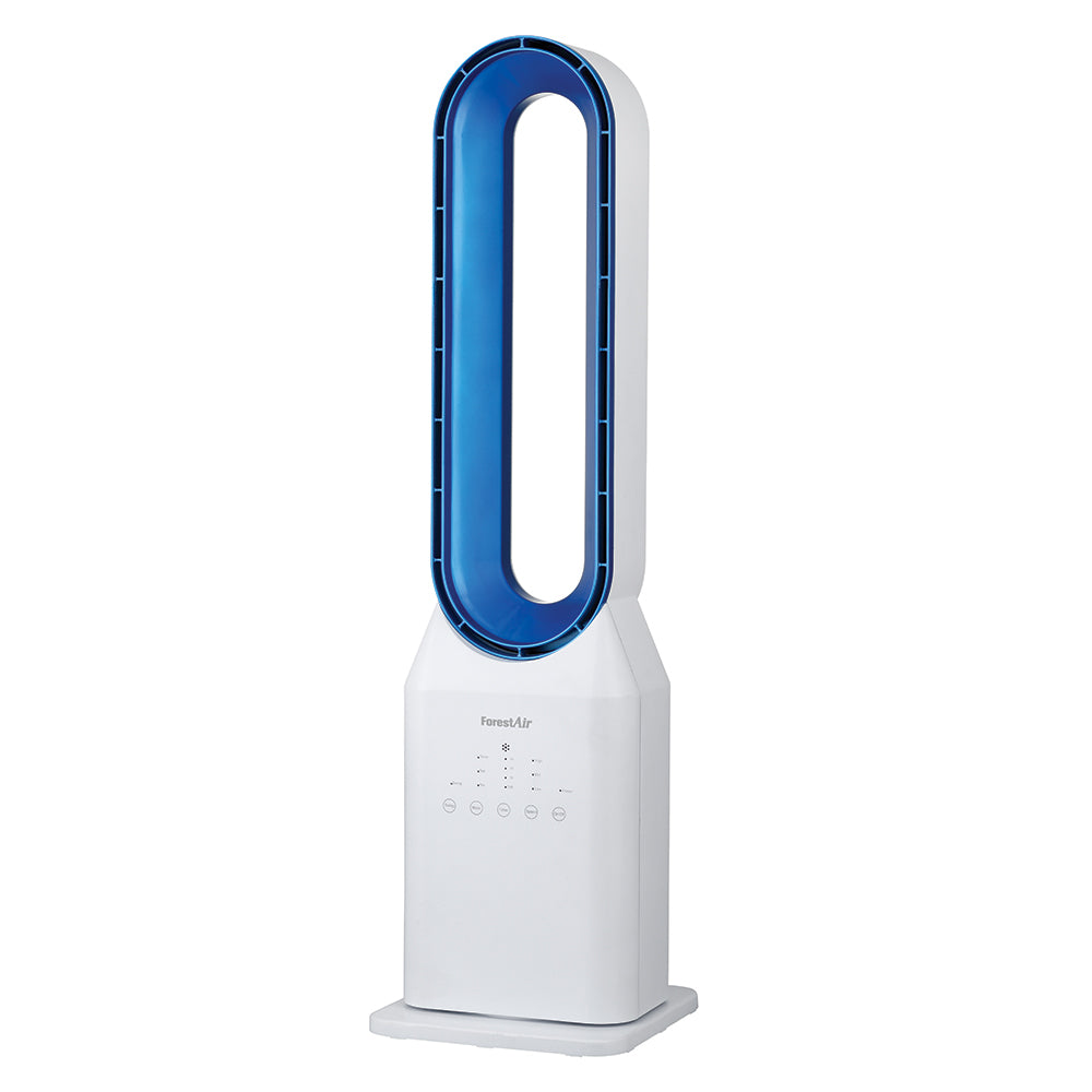 Forest Air 35'' Ellipse Bladeless Tower Fan - White | staples.ca