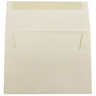 JAM Paper A6 Invitation Envelopes, 4.75 x 6.5, Strathmore Ivory Wove, 250 Pack (900913185H)-Blank interior for personalized message