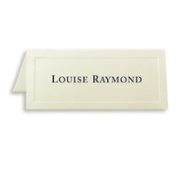 St. James Place Cards - 1-3/4 x 4-1/4" - Ivory - Laser/Inkjet Printable - Traditional Emboss - 60 Pack-Premium 47 lb bond paper, simple yet elegant