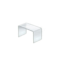 Azar Displays Acrylic Riser, 8" x 4" x 4.5", 4 Pack (515336)-Counter top displays