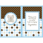 Rosedale 5-1/2" x 8" Baby Boy Greeting Cards And Envelopes, 6 Pack (19677)-Card shop quality greeting cards