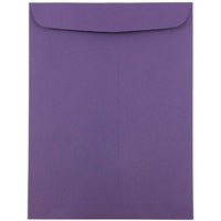 JAM Paper 9 x 12 Open End Catalog Envelopes, Dark Purple, 100 Pack (51287430C)-Dark purple