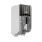 Kimberly-Clark Professional ICON Coreless Standard Roll Toilet Paper Dispenser 2 Roll Vertical -Ebony Woodgrain Design Faceplate-1 Dispenser and 1 Ebony Woodgrain Design Faceplate per Case