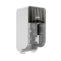 Kimberly-Clark Professional ICON Coreless Standard Roll Toilet Paper Dispenser 2 Roll Vertical -Ebony Woodgrain Design Faceplate-1 Dispenser and 1 Ebony Woodgrain Design Faceplate per Case