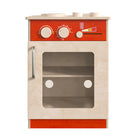 Flash Furniture Bright Beginnings Commercial Grade Wooden Children's Kitchen Stove with Integrated Storage-Commercial Grade Wooden Kitchen Stove for Kids