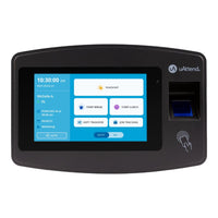 uAttend Biometric Punch Clock With Fingerprint Id & Rfid Badge Punching-Fingerprint ID punch clock RFID Badge or PIN punch