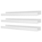 nexxt FN00386-7INT Edge 23" x 4" Picture Frame Ledge, White-Material: floating wall shelves are made of high-quality, durable medium-density fiberboard (MDF) that provides stability. rely on the shelf to keep your items safe and sound, with a visually pleasing finish