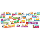 Peanuts Be the Best You Can Be Bulletin Board Set-22 positive and motivational phrases