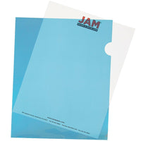 JAM Paper Plastic Sleeves, 9 x 11.5, Blue, 600 Pack (2226316987C)-Blue