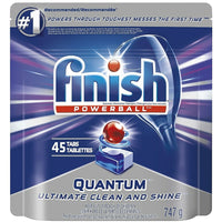 Finish Quantum Tabs, 45 Count-Finish Max in 1 Shine and Protects gives you the brilliant clean and shine you expect, plus added protection against Glass Corrosion, so your glasses keep their sparkling shine for longer and are protected wash after wash.