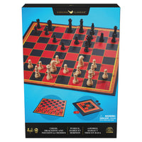 Spin Master Games Chess And Checkers-Great value: Get this 3-in-1 classic board game bundle from Cardinal Classics today, featuring time-tested strategy board games including Chess, Checkers, and Tic Tac Toe. 