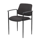 Nicer Furniture Fabric Stackable Guest Chair with Arms-Dimensions: 23.5" W x 23" D x 30.5" H