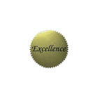 Hayes Gold Stickers, Excellence, 200 Pack (H-VA314)-Size: 2"(Dia)