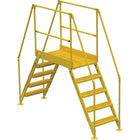 Vestil Crossover Ladder, Platform Height: 50", Overall Span: 103-1/2" (COL-5-46-33)-Overall Span: 103-1/2"