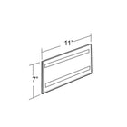 Azar Displays 7" x 11" Horizontal Wall Mount Acrylic Sign Holder with Adhesive Tape, Clear, 10 Pack (122017)-Sign holder made of 0.100" thick acrylic