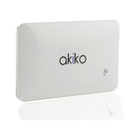 Akiko 9000Mah Dual Port External Battery Charger, 5" x 3", White-A slim and easy to carry powerbank to provide your phone with external battery without having it look bulky