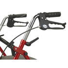 Drive Medical Four Wheel Rollator Walker with Fold Up Removable Back Support-Durable steel frame