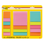 Post-it Super Sticky Notes Combo Pack - Supernova Neons Collection - Assorted Sizes - 15 Pack-Post-it Super Sticky Notes have 2X the sticking power