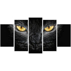 Designart Black Cat Eyes Animal Canvas Art, (PT2431-373)-Print