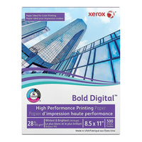 Xerox Bold Digital FSC Certified Printing Paper, 28 lb., 8.5" x 11", White, 500 Sheets (3R11760)-Dimensions: 8.5" x 11"