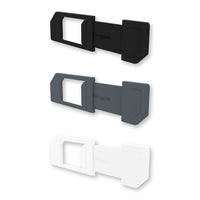 Targus AWH012BT Webcam Cover - 3 Pack Assorted - Black/ Gray/ White-Adhesive provides a secure fit on your laptop