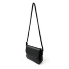 Nicci Medium Crossbody Bag with Front Flap - Black-Inside zipper pocket and cell phone pocket