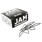 JAM Paper Butterfly Paper Clips, Black Paperclips, 4 packs of 15 (332BYblg)-Size: 1.5 in Long x 1.1 in Wide (43mm x 30mm)