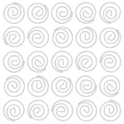 JAM Paper – Trombones en forme de spirale, blanc, 5 paquets de 50, total de 250 (2187139g)-Forme : circulaire