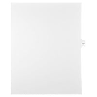 Mark Maker Legal Exhibit Index Tab White Single Tabs, 1/15th Cut, Letter Size, No Holes, Number 172, 25 Pack-White Single Tabs, 1/15th Cut