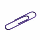 JAM Paper Colored Jumbo 2" Paper Clips - Purple - 2 Packs of 75-These colorful paperclips are great for organizing papers at home, school, or the office