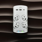 360 Electrical Revolve45 4-Outlet Rotating 45W Surge Protector - White-Weight: 0.7 lb