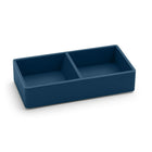 Poppin Softie This and That Tray - Slate Blue-Dual compartments ensure privacy for your Thises and Thats; equal sizing makes it a fair split